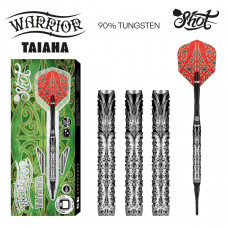 Sada šipek Warrior Taiaha Soft Tip – 90% wolframové barrely (WISF-20)