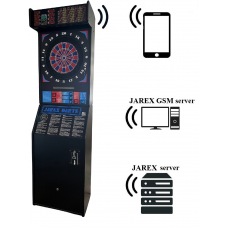 Ligový šipkový automat JAREX DARTS s mincovníkem a GSM - LTE  komunikátorem